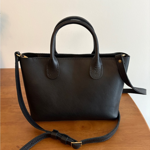 Black Portland Leather Rainstorm Handbag - Picture 2 of 5